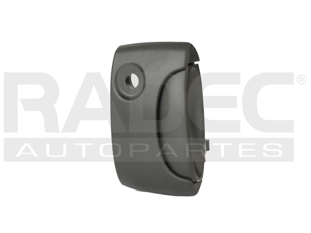 MANIJA EXTERIOR RN KANGOO 04-18  CON HOYO PARA LLAVE CORRUGADA NEGRA PLASTICO HUSHAN Derecho  Puerta corrediza 