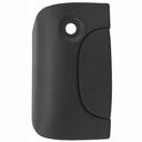 MANIJA EXTERIOR RN KANGOO 04-18  CON HOYO PARA LLAVE 5TA PUERTA PUERTA DOBLE CORRUGADA NEGRO PLASTICO HUSHAN    