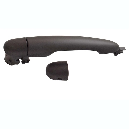 MANIJA EXTERIOR RN MEGANE II 04-10/SCENIC II 05-08  SIN HOYO PARA LLAVE LISA PARA PINTAR NEGRA PLASTICO HUSHAN Derecho/Izquierdo Delantera/Trasera  