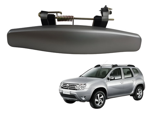 MANIJA EXTERIOR RN DUSTER 13-20/SANDERO STEPWAY 10-15 07-15/OROCH 18-22  LISA GRIS PLASTICO HUSHAN Izquierdo Delantera/Trasera  