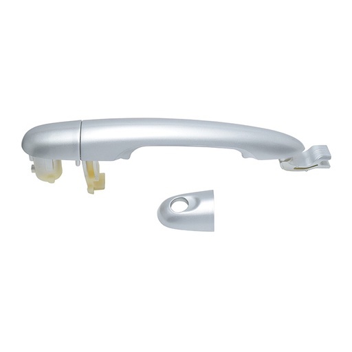 MANIJA EXTERIOR RN KOLEOS 12-16  CON Y SIN HOYO PARA LLAVE PLATA PLASTICO HUSHAN Derecho/Izquierdo Delantera/Trasera  