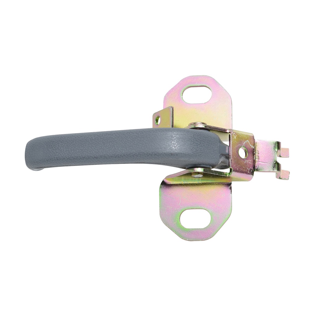 MANIJA INTERIOR SZ SAMURAI SJ410 91-95/SUPER CARRY 80-90  CORRUGADA GRIS ZINC CON PLASTICO HUSHAN Izquierdo Delantera/Trasera  
