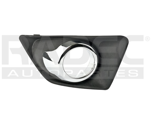REJILLA FASCIA FD ECOSPORT 13-17 F/CROMADO C/HOYO P/FARO DER