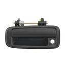 MANIJA EXTERIOR TY COROLLA 88-91  CV GEO PRIZM 89-91  CON HOYO PARA LLAVE CORRUGADA NEGRA PLASTICO HUSHAN Izquierdo Delantera  