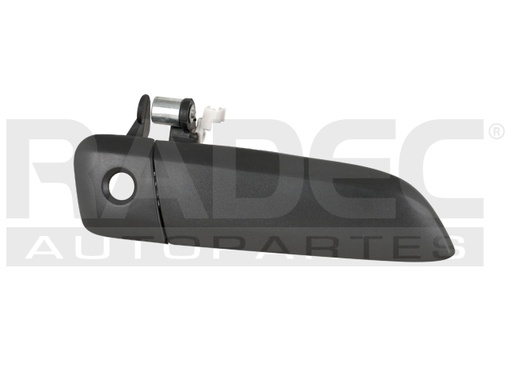 MANIJA EXTERIOR TY HIACE 06-19  CON HOYO PARA LLAVE CORRUGADA NEGRA HUSHAN Derecho Delantera  