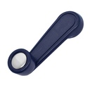 MANIJA DE ELEVAR TY HILUX 75-88/T100 93-98/COROLLA 89-91  PERILLA AZUL/ALUMINIO PLASTICO AZUL HUSHAN    