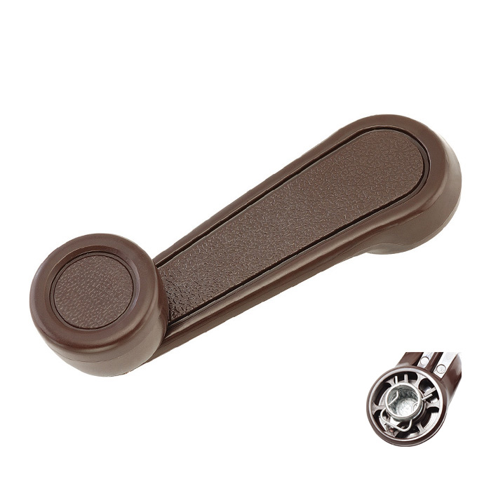 MANIJA DE ELEVAR TY HILUX 89-04/COROLLA 89-91  BASE DE ZINC PERILLA CAFE PLASTICO CAFE HUSHAN    