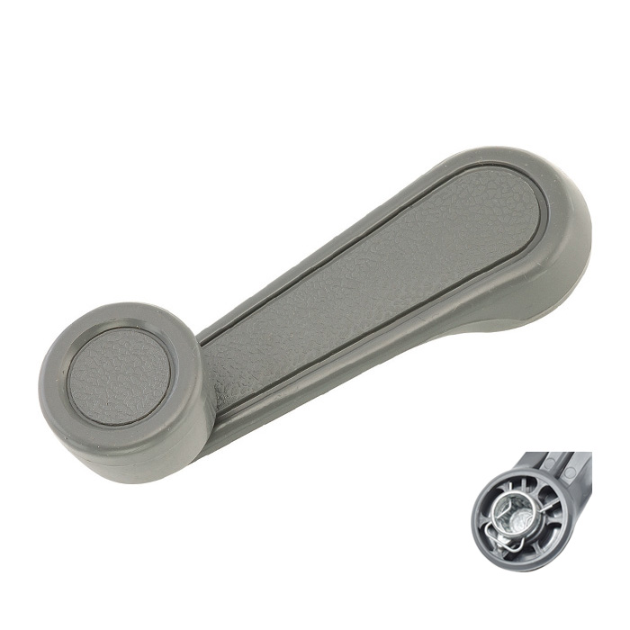 MANIJA DE ELEVAR TY HILUX 89-04 01-04/COROLLA 89-91  BASE DE ZINC PERILLA GRIS PLASTICO GRIS HUSHAN    