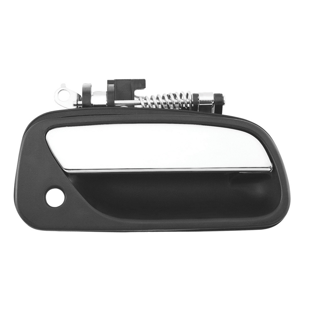 MANIJA EXTERIOR TY T100 93-98  CON HOYO PARA LLAVE CORRUGADA NEGRA/CROMO PLASTICO HUSHAN Derecho Delantera  