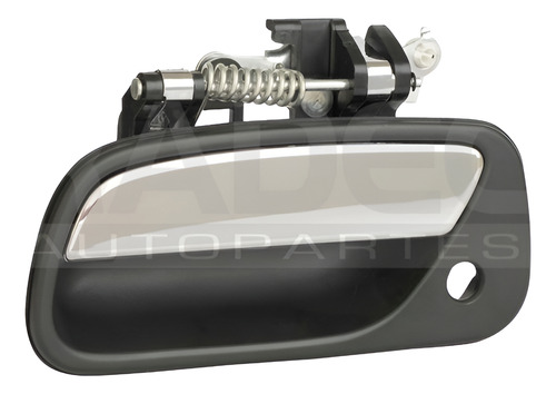 MANIJA EXTERIOR TY T100 93-98  CON HOYO PARA LLAVE CORRUGADA PLASTICO HUSHAN Izquierdo Delantera  