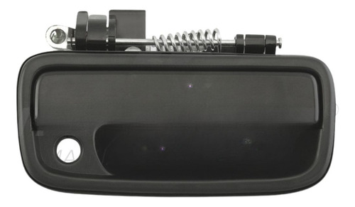 MANIJA EXTERIOR TOYOTA TACOMA 1995-2004  CON HOYO PARA LLAVE NEGRA PLASTICO HUSHAN Derecho Delantera
