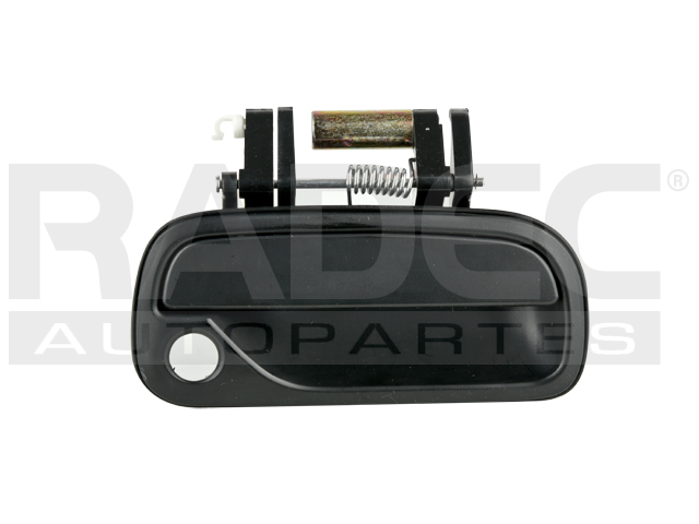 MANIJA EXTERIOR TY TUNDRA CABINA Y MEDIA 00-06  CON HOYO PARA LLAVE CORRUGADA NEGRA PLASTICO HUSHAN Derecho Delantera  