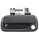 MANIJA EXTERIOR TY TUNDRA CABINA REGULAR Y MEDIA CABINA 00-06  CON HOYO PARA LLAVE CORRUGADA NEGRA PLASTICO HUSHAN Izquierdo Delantera  