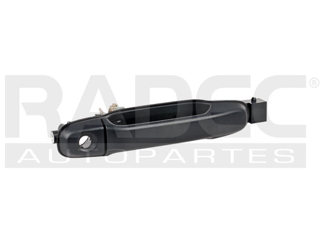 MANIJA EXTERIOR TY PREVIA 91-97  CON HOYO PARA LLAVE CORRUGADA NEGRA PLASTICO HUSHAN Derecho Delantera  