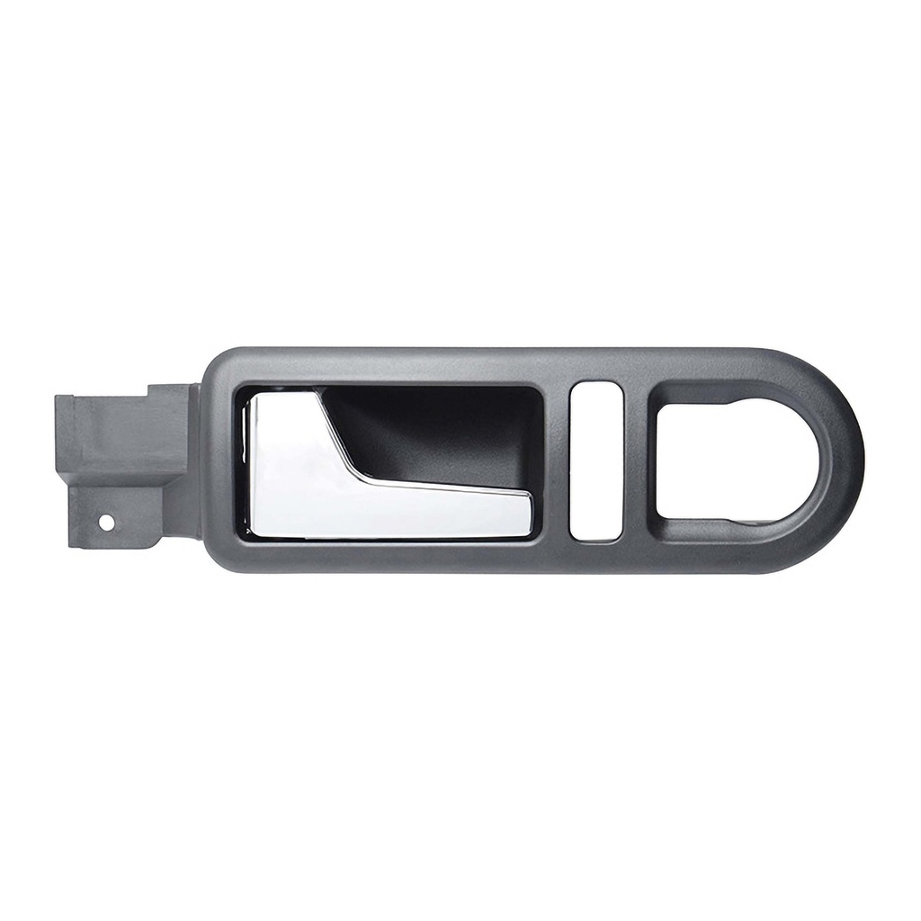 MANIJA INTERIOR VW BEETLE 98-11  CON HOYO PARA SEGURO Y CONTROL ESPEJO NEGRA/CROMO PLASTICO HUSHAN Izquierdo Delantera  