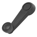 MANIJA DE ELEVAR VW SEDAN 77-03/CARIBE 77-87/ATLANTIC 81-87/BRASILIA 74-82/CORSAR 84-88  PERILLA NEGRA ZINC CON PLASTICO NEGRO REMACHE DE METAL/REFUERZO DE ZINC HUSHAN    
