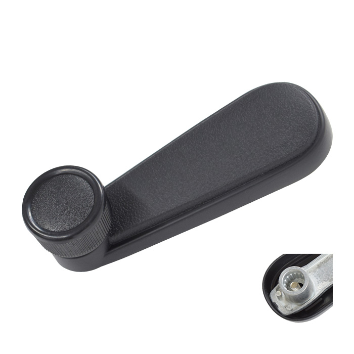 MANIJA DE ELEVAR VW GOLF 88-92/JETTA A2 87-92/POLO 82-94  PERILLA NEGRA PARA TORNILLO REFUERZO ZINC NEGRO REMACHE DE METAL HUSHAN    