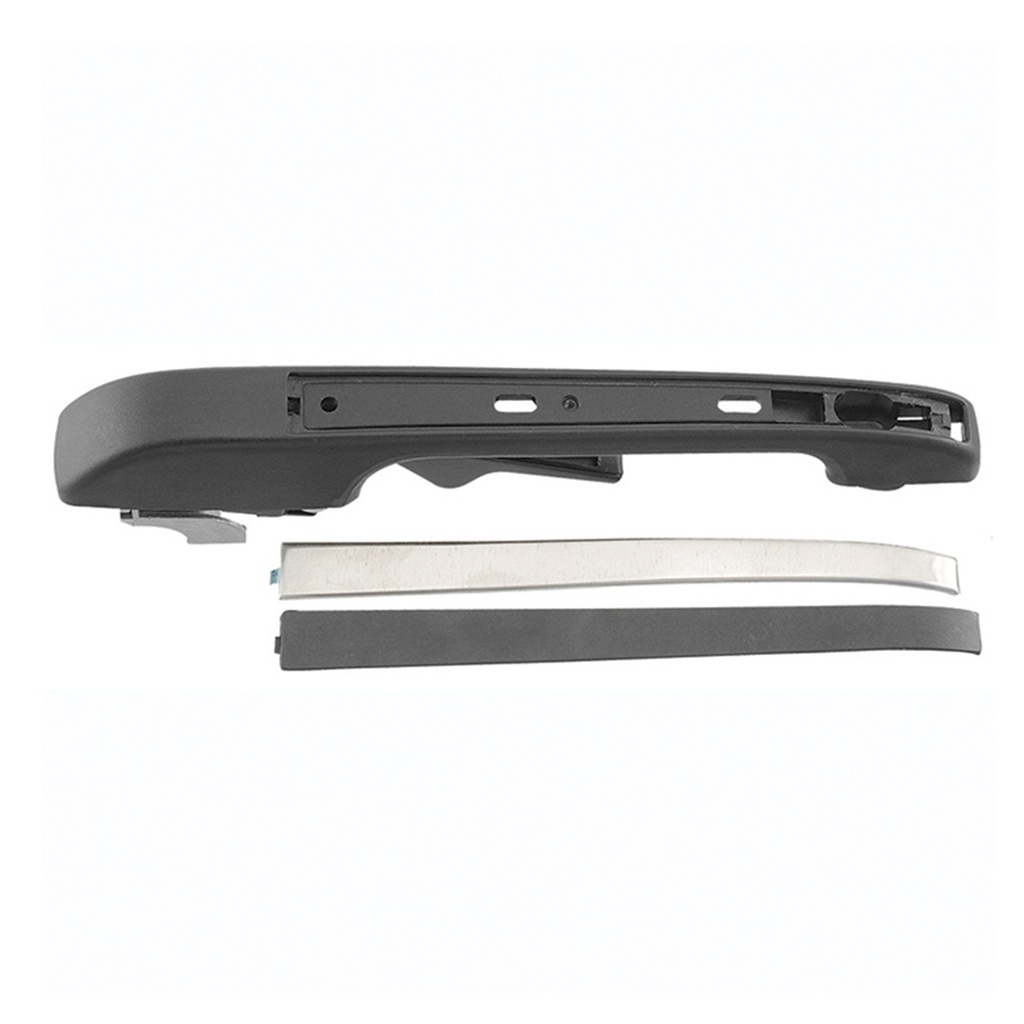 MANIJA EXTERIOR VW ATLANTIC 81-87/CARIBE 77-87/GOLF/JETTA A2 87-92  PATA CURVA NEGRA/CROMO PLASTICO HUSHAN Derecho Trasera  