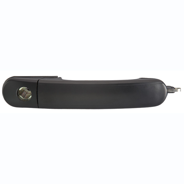 MANIJA EXTERIOR VW POINTER 4P 00-10  CON HOYO PARA LLAVE PATA CORTA CORRUGADA NEGRA PLASTICO HUSHAN Derecho/Izquierdo Delantera  