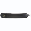 MANIJA EXTERIOR VW POINTER 4P 00-10  CON HOYO PARA LLAVE PATA CORTA CORRUGADA NEGRA PLASTICO HUSHAN Derecho/Izquierdo Delantera  