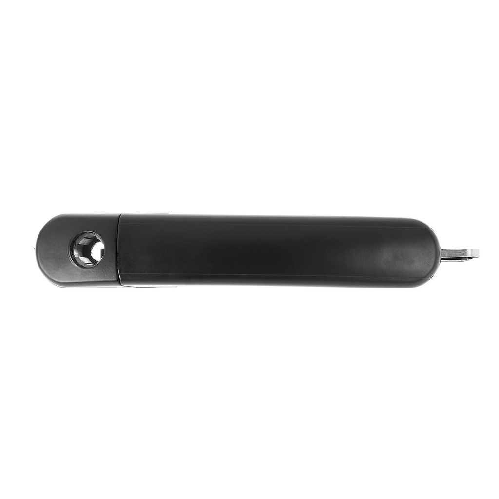 MANIJA EXTERIOR VW POINTER 2P 00-10  CON HOYO PARA LLAVE PATA LARGA CORRUGADA NEGRA PLASTICO HUSHAN Derecho/Izquierdo Delantera  