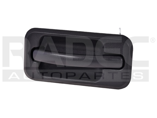 MANIJA EXTERIOR HM H2 SUT/SUV 03-09  CORRUGADA NEGRA PLASTICO HUSHAN Izquierdo Trasera  