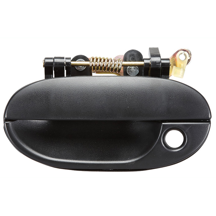 MANIJA EXTERIOR HY ACCENT 98-99  CON HOYO PARA LLAVE CORRUGADA NEGRA PLASTICO HUSHAN Izquierdo Delantera  