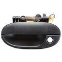 MANIJA EXTERIOR HY ACCENT 98-99  CON HOYO PARA LLAVE CORRUGADA NEGRA PLASTICO HUSHAN Izquierdo Delantera  