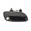MANIJA EXTERIOR HY ELANTRA 01-06  CON HOYO PARA LLAVE LISA PARA PINTAR NEGRA PLASTICO HUSHAN Derecho Delantera  