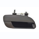 MANIJA EXTERIOR HY ELANTRA 01-06  LISA PARA PINTAR NEGRA PLASTICO HUSHAN Derecho Trasera  
