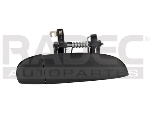 MANIJA EXTERIOR HY I10 12-14  CORRUGADA NEGRA PLASTICO HUSHAN Derecho Delantera  