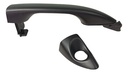 MANIJA EXTERIOR HY GRAND I10 15-20  CON HOYO PARA LLAVE LISA NEGRA PLASTICO HUSHAN Izquierdo Delantera  
