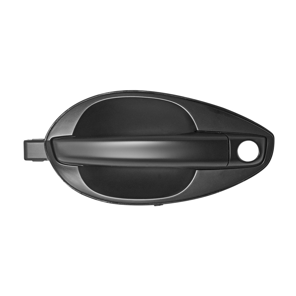 MANIJA EXTERIOR HY TIBURON 03-08  CON HOYO PARA LLAVE LISA NEGRA PLASTICO HUSHAN Izquierdo Delantera  