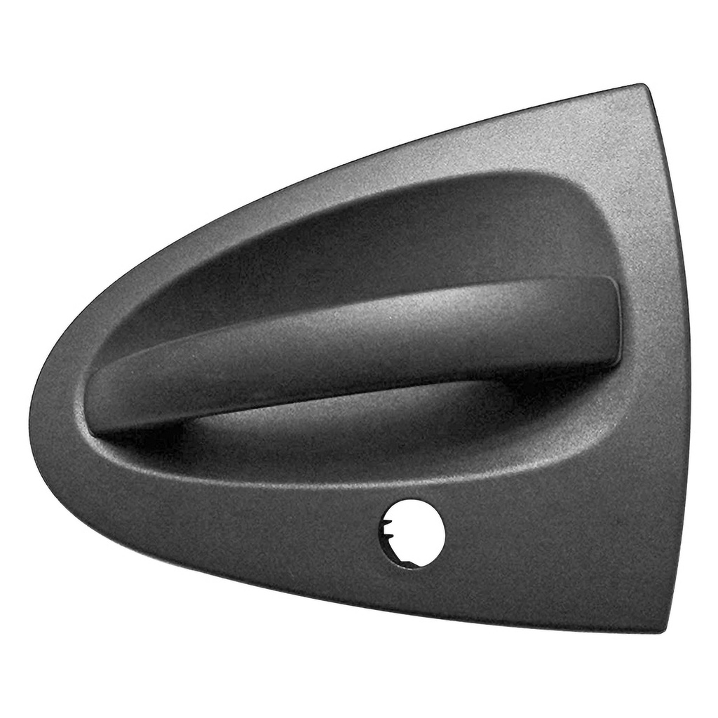 MANIJA EXTERIOR SM FORTWO W451 08-15  CON HOYO PARA LLAVE CORRUGADA NEGRA PLASTICO HUSHAN Izquierdo Delantera  