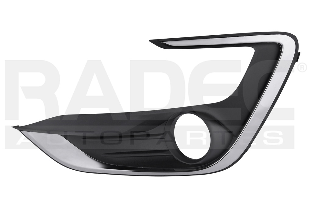 REJILLA FASCIA DELANTERA FD FIGO 19-21 C/HOYO P/FARO F/CROMADO TITANIUM L3 3 CILINDROS 1.5L 4/5 PUERTAS IZQ