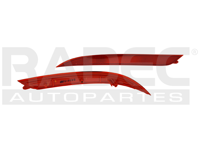 CUARTO REFLEJANTE TRASERO KI RIO 16-17 COREANO 4 PUERTAS DEPO IZQ