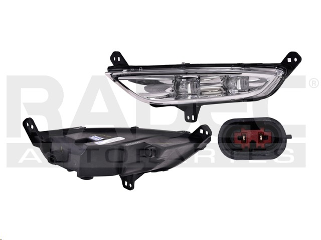 FARO NIEBLA CR 200 15-16 FONDO CROMADO C/LEDS C/FOCO DEPO IZQ