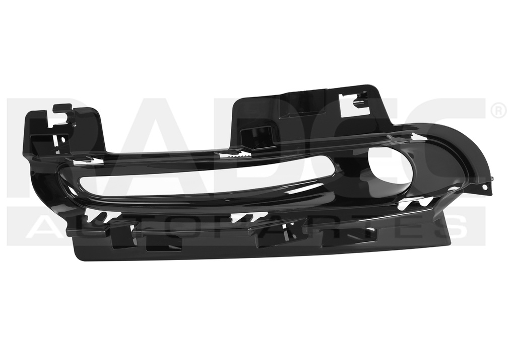 REJILLA FASCIA DELANTERA JP GRAND CHEROKEE 14-16 C/HOYO P/FARO NEGRA BRILLANTE DER