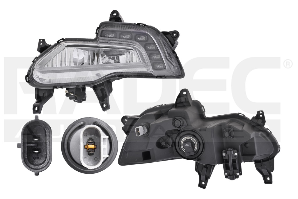 FARO NIEBLA HY GRAND I10 18-20 4 PUERTAS C/LEDS C/LUZ DE DIA CN IZQ