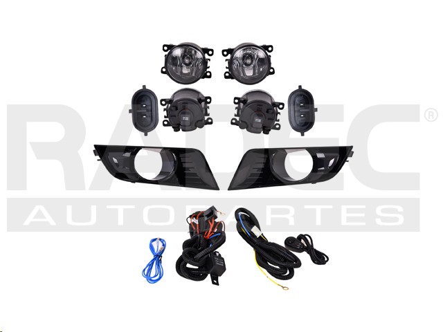 JUEGO FARO NIEBLA FD RANGER 17-19 C/REJILLA GRIS CN