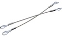 CABLES DE TAPA DG DAKOTA 87-10  MT RAIDER 06-09  JUEGO 46.5CM GENERICA Derecho/Izquierdo   