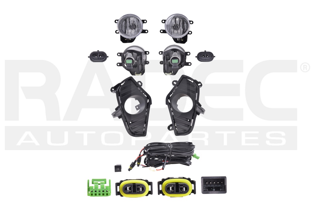 JUEGO FARO NIEBLA TY RAV 4 19-23 C/REJILLA C/CABLES CN