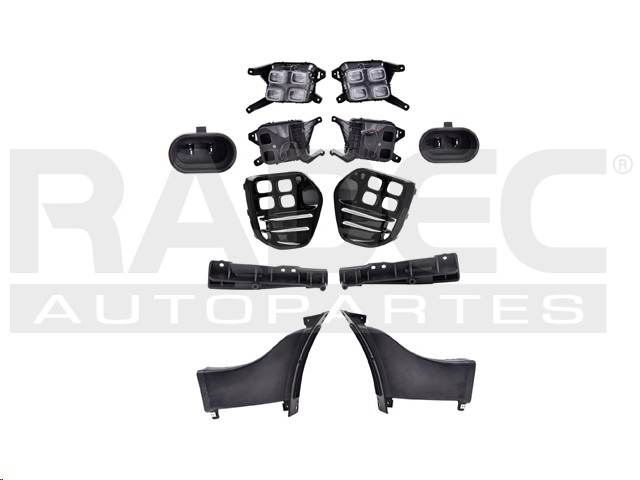 JUEGO FARO NIEBLA KI SPORTAGE SXL 16-18 C/REJILLA F/CROMADO CN