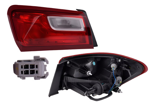 CALAVERA EXTERIOR CV MALIBU 16-19 S/LEDS C/FOCO DEPO IZQ