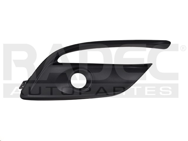REJILLA FASCIA DELANTERA MZ 3 17-18 C/HOYO P/FARO CORRUGADA DER