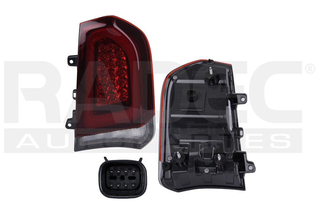 CALAVERA CR 300 15-20 ROJO OBSCURO C/LED