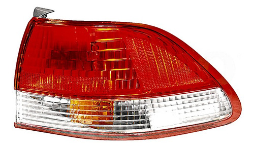 CALAVERA EXTERIOR HD ACCORD 01-02 4 PUERTAS BLANCO/ROJO C/FOCO DEPO DER