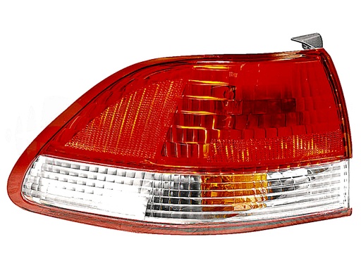 CALAVERA EXTERIOR HD ACCORD 01-02 4 PUERTAS BLANCO/ROJO C/FOCO DEPO IZQ