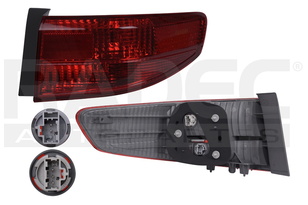 CALAVERA EXTERIOR HD ACCORD 05 4 PUERTAS ROJO TYC DER