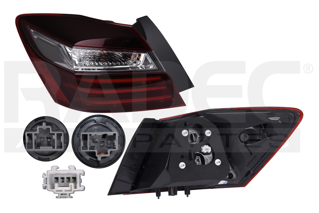 CALAVERA EXTERIOR HD ACCORD 16-17 C/LEDS DEPO IZQ